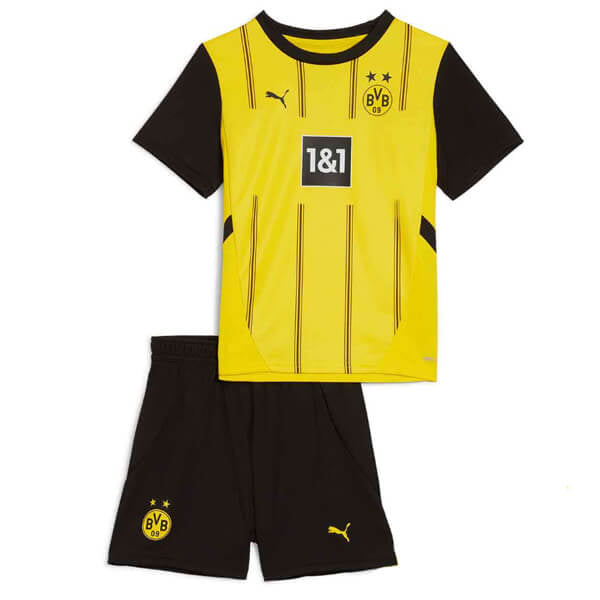 T-shirt e Pantaloncini per Bambino Borussia Dortmund Home 24/25