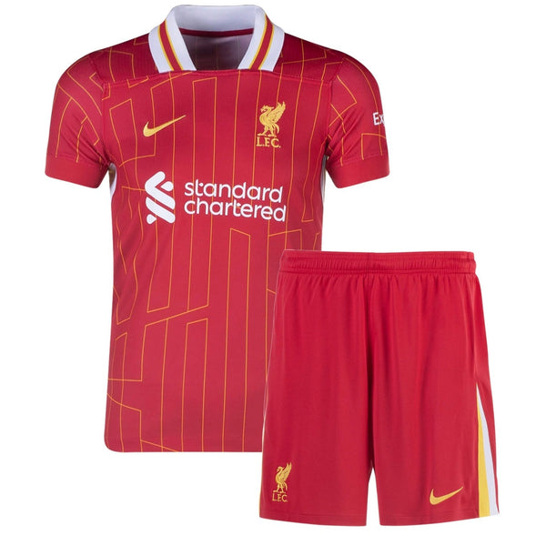 T-shirt e Pantaloncini per Bambino Liverpool Home 24/25