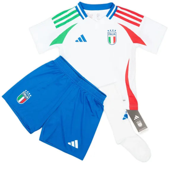 T-shirt e Pantaloncini per Bambino Italia Away 24/25 - Con Calzini