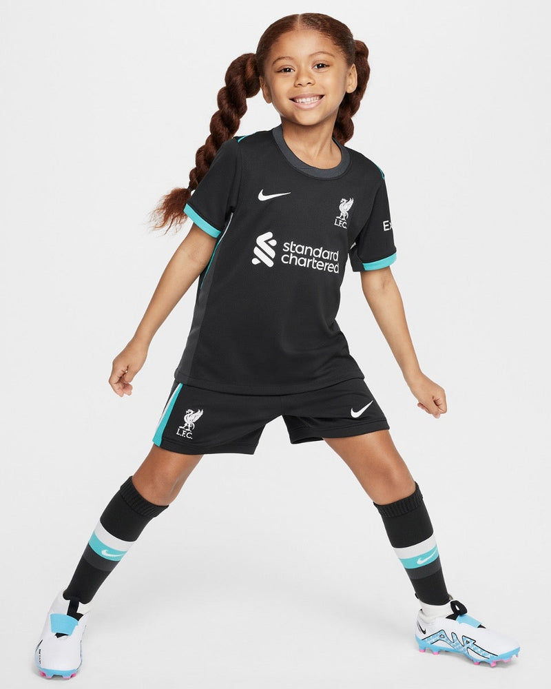 T-shirt e Pantaloncini per Bambino Liverpool Away 24/25 - Con calzini