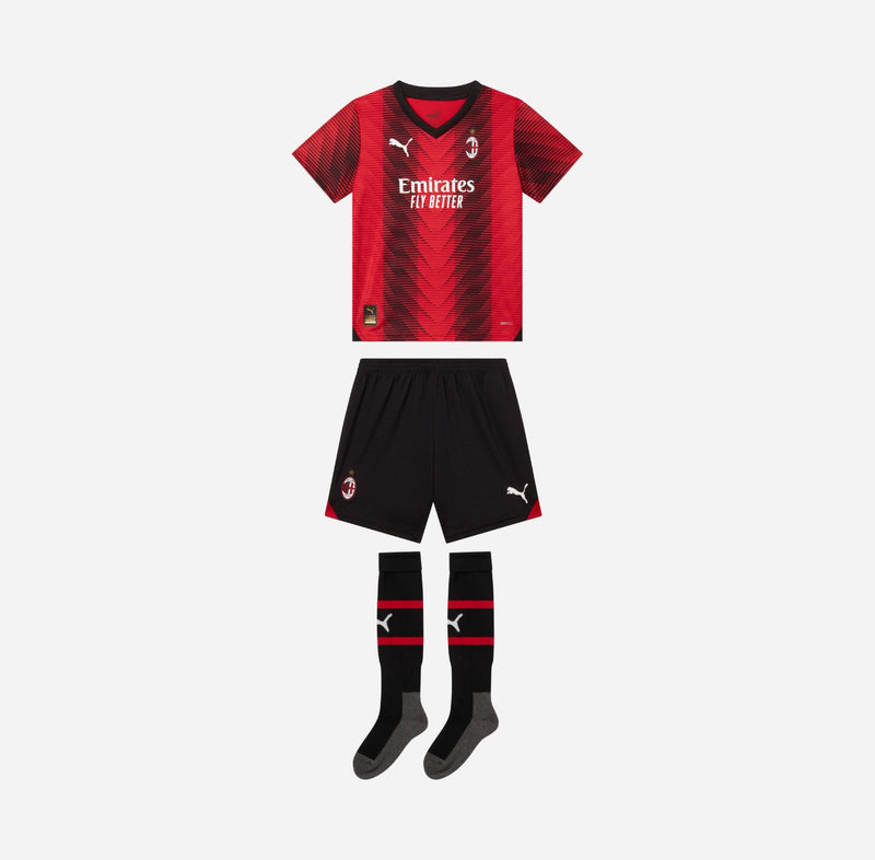 T-shirt e Pantaloncini per Bambino AC MILAN Home 23/24 - Con Calzini