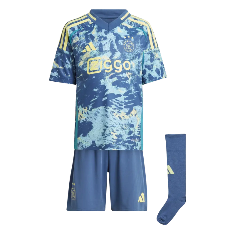 T-shirt e Pantaloncini per Bambino Ajax Away 24/25 - Con Calzettoni