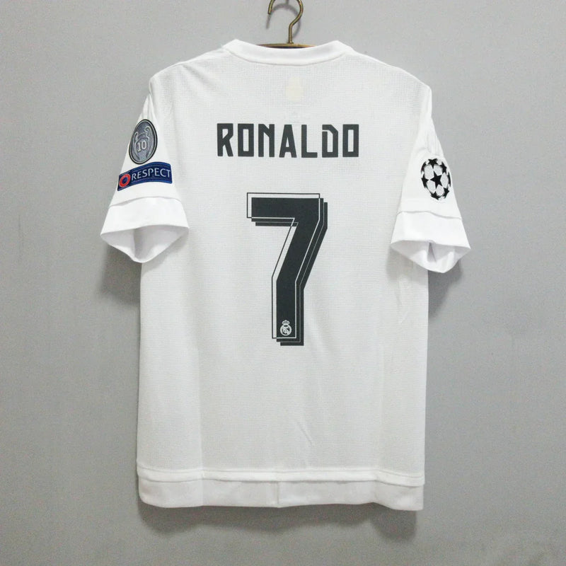 Maglia del Real Madrid Retro 2015/16 - Con Patch UCL