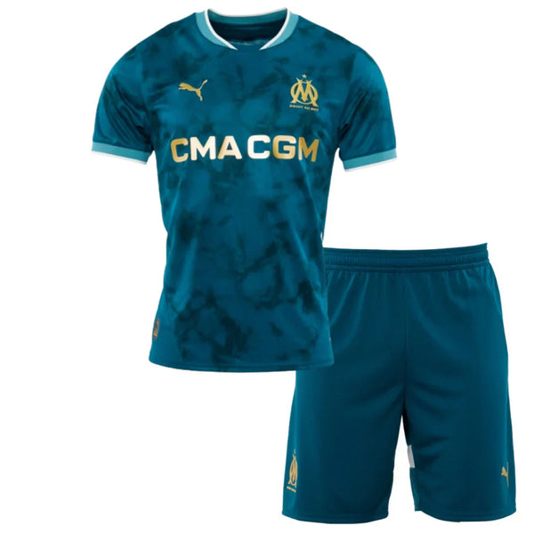 T-shirt e Pantaloncini per Bambino Olympique de Marseille Away 24/25