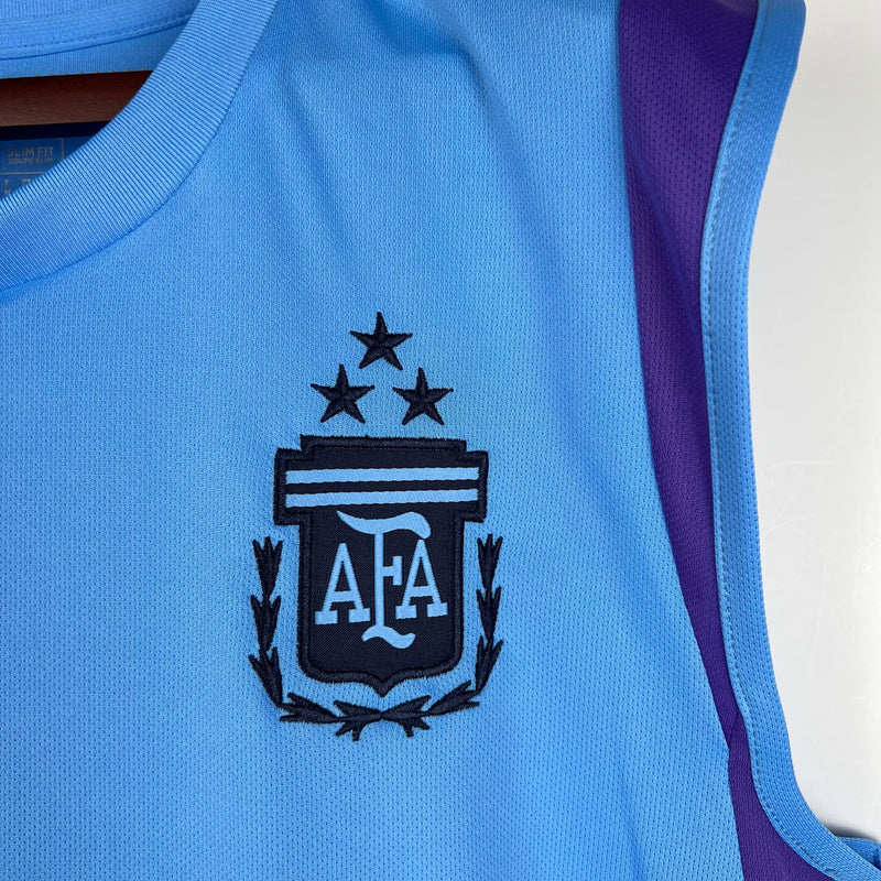 Maglia Argentina Training Wear Maglia blu 2023