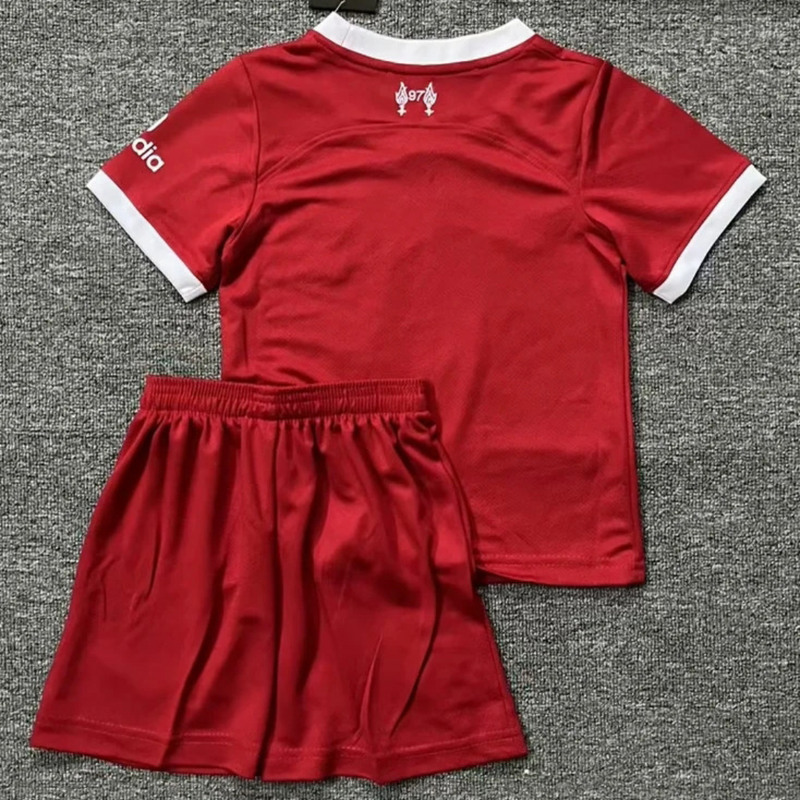 T-shirt e Pantaloncini per Bambino Liverpool Home 23/24