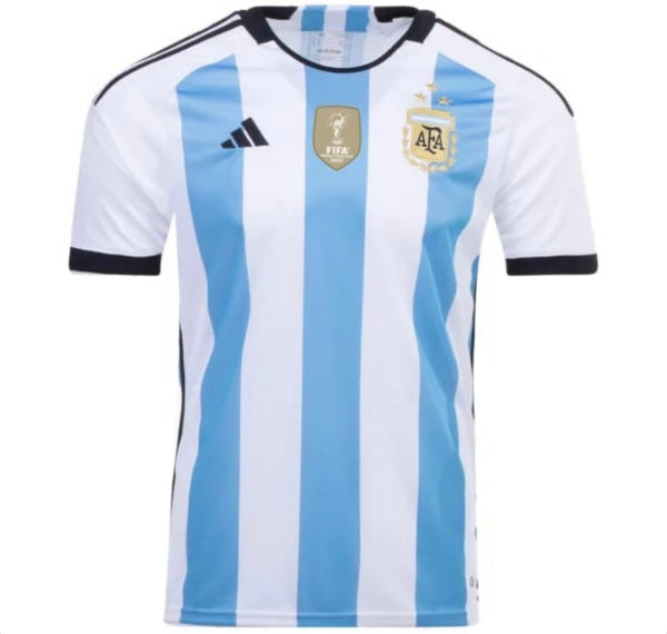 MAGLIA ARGENTINA Home - 3 STELLE - 22/23 - CON TOPPA DEL CAMPIONE DELLA COPPA DEL MONDO